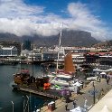 ZAF WC CapeTown 2016NOV16 003  Not a bad shot of Table Mountain with yet more cloud cover. : 2016 - African Adventures, Cape Town, Western Cape, South Africa, Southern, Africa, 2016, November, V&A